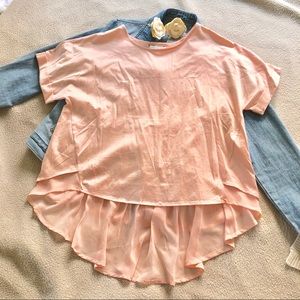 NEW Anthropologie Peachy Eri + Ali Top